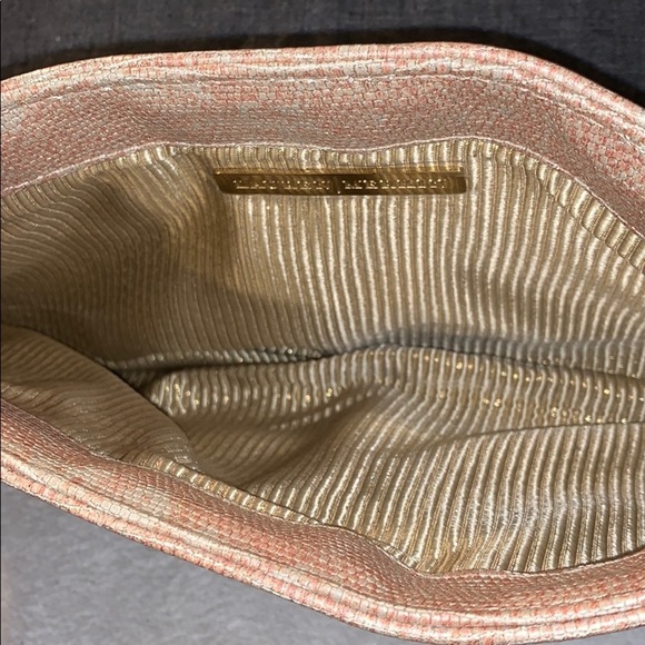 Lauren Merkin Gold/Cream Clutch w/ Dust Bag - Picture 6 of 12